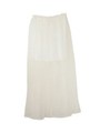 pleats organdy skirt/beige