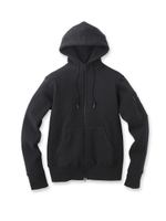 【MADE IN JAPAN】吊り裏毛MA-1パーカ/ブラック(019)