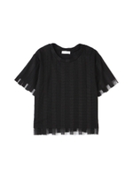 《Coutume BY FREE'S》チュール重ねプルオーバー【まもなく販売終了！〜9/11（日）23:59まで】/ホワイト(030)