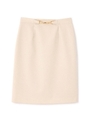ゴールドバックルタイトスカート/ベージュ(040)