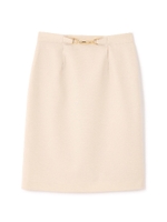 ゴールドバックルタイトスカート/ベージュ(040)