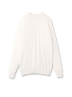 ドロップショルダーモックネックニット/レッド(062)