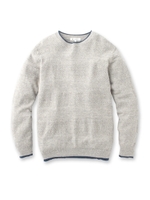 バスケット編みボーダーニット/ダークオレンジ(068)