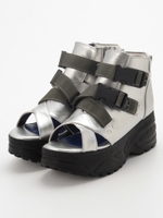 厚底スニーカーサンダル/ブラック