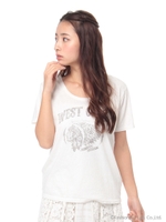 WEST COAST PRINT Tシャツ/オフホワイト