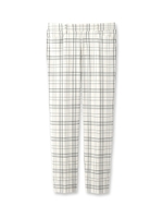 [S]チェックテーパードパンツ/ネイビー(193)