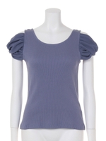 【Auntie Rosa】袖ねじりテレコTシャツ/NAT