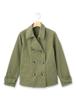 べっ甲調ボタンショートジャケット/ベージュ(052)