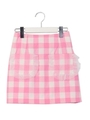 シースルーギンガムスカート/ピンク
