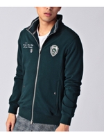 ワッペンストレッチパーカー/モスグリーン(024)