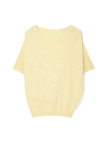 麻混ゆるＶニット/ホワイト(031)