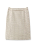 ウェーブツィードスカート/ブルー系(495)