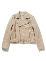 カツラギライダースジャケット/ベージュ