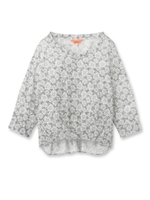 フラワーレースブラウス/ネイビー(193)