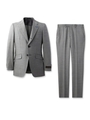 ウール千鳥チェックスーツ/グレー(412)
