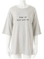シンプルゆるシルエットTシャツ/グレー