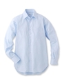 ツイルストライプ イージーケアシャツ/ライトブルー(391)