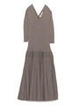 ルーズプリーツワンピース/GRY