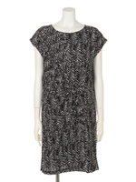 ・プリントリボンワンピース/White