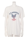 【Casual】U.S.AMERICAプリントTee/イエロー