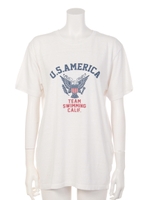 【Casual】U.S.AMERICAプリントTee/イエロー