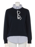 コビーフェイクメガネプルオーバー/ネイビー