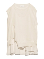 スリットコンビニットプルオーバー/WHT