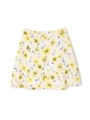 フラワープリントスカート/イエロー(060)
