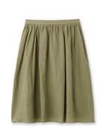 綿麻フォレスタローンスカート/カーキ(027)