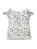 LIBERTY フラワー柄シャツ/ワインレッド(163)