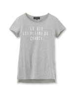 [L]胸ポケットコットンTシャツ/ホワイト系(002)