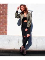 【ANAP】MA-1ジャケット/O.WHT