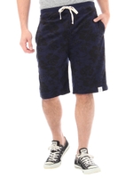 【AZUL by moussy】パイルアロハ総柄パンツショーツ/D/NVY