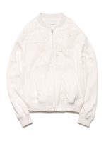 【emmi atelier】エンブロイダリージャンバー/WHT