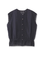 アンティークレースブラウス/オレンジ(067)