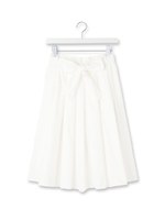 ウエストリボンフレアタックスカート/ベージュ(052)