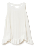 スカラフリルチュニック/ビビットピンク