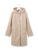 2WAY ギャバフーデッドコート/ベージュ(052)