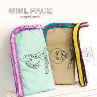Girl Face エンブロイダリーマルチポーチ