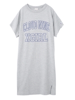 【X-girl×CHAMPION】TWIST S/S TEE DRESS/アッシュ