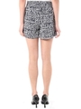 【WEB限定SALE 9/16 18:00?9/26 10:00】【AZUL by moussy】サテンスクエア幾何柄ショートパンツ/柄NVY