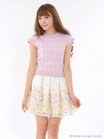 【追加生産】フルールボーテフレアースカート/ピンク系