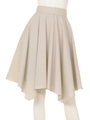 イレギュラーヘムスカート/ベージュ