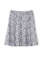 フェミニッシュ梨地スカート/ネイビー(120)