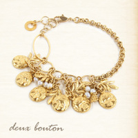 ベビーフェイスパールリーフブレスレット