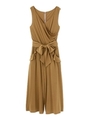 DRAPY FRILL ROMPERS/ベージュ(040)