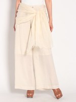 R/Lピグメント ストール付 バギーパンツ/カーキ