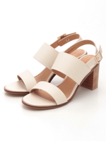 【CAMILLE BIS RANDA】ワイドストラップサンダル/CREAM