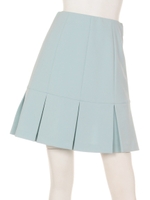 プリーツタックフレアスカート/サックス