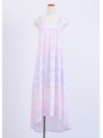 雲プリントマキシワンピース/ピンク